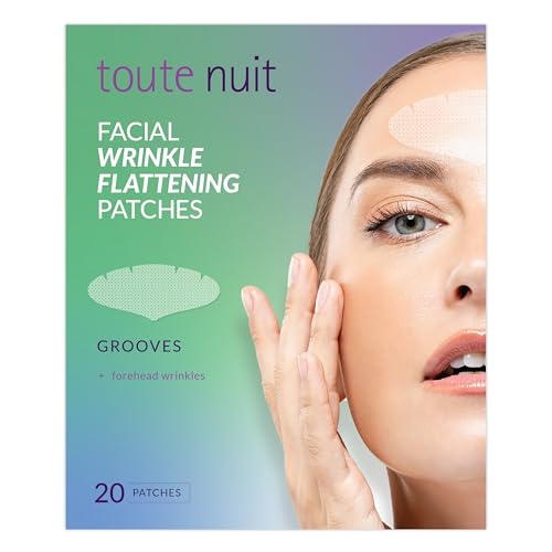Toute Nuit Wrinkle Patches ? Grooves ? Face Tape for Maximum Forehead Coverage ? Hypoallergenic Anti Wrinkle Patches ? 20 Count, Made in USA
