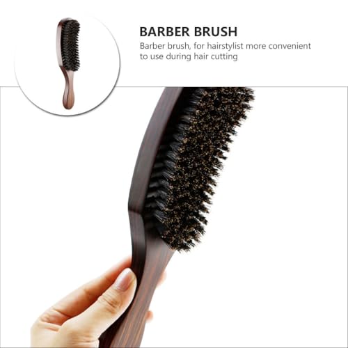 Men Beard Brush with Natural Boar Bristles for Facial Hair Styling and Massage Portable Beard & Mustache Comb with Comfortable Handle 9.25 Inch Grooming Tool for Skin Exfoliation