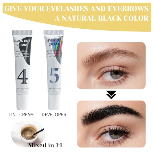 Lash Lift and Color Kit, Brow Lamination Kit with Color, DIY Eyelash Perm Curling for Voluminous Lashes and Brows, Home and Salon Use ? Libeauty