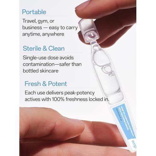WNP Ultra Hydrating Serum 3% Hyaluronic Acid Smoother Skin|Pre-makeup SkinCare|Anti-Aging serum for face Single-Use Vials Skincare|for Sensitive skin|4D Hyaluronic Acid (60 vials)