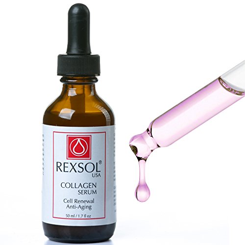 REXSOL Collagen Serum | With Vit C&E | Effective Anti Aging Serum For Face Care & Age Spot Remover | Anti Wrinkle Serum & Anti Aging Face Serum With Hyperpigmentation Treatment | Rapid Wrinkle Repair