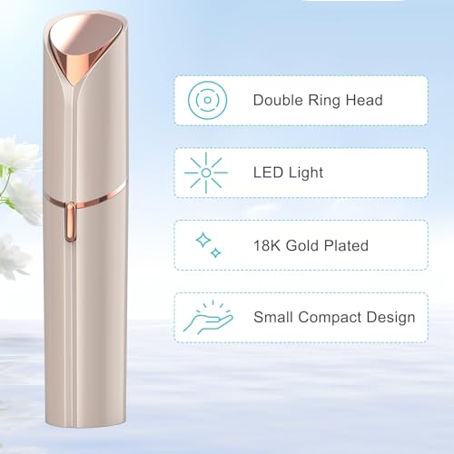 Facial Hair Removal for Women - Electric Painless Hair Removal Tool for Face, Lip & Chin, USB Rechargeable