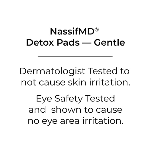 NassifMD Gentle Detox Pads, Surgeon-Created Fruit Acid Complex for Sensitive Skin, Brightens, Exfoliates & Reduces Wrinkles, Dermatologist-Tested