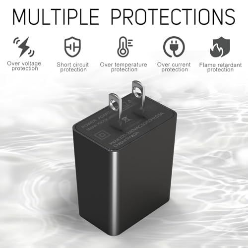 Wall Adapter for Sonicare 4100 Electric Toothbrush Charger, 5V Power Adapter Compatible with Philips Sonicare 4100 3100, 2100, 1100, Bitvae, 7AM2M Electric Toothbrush Charger, Black