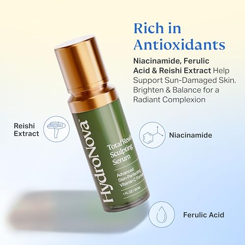 HYDRONOVA Skincare Bundle: Anti-Aging Face & Neck Cream + Total Rewind Sculpting Serum ? Skin-Firming, Wrinkle-Reducing Moisturizer & Line-Smoothing Dark Spot Corrector
