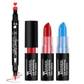 Halloween Makeup Kit for Harley Quinn Cosplay, Red Liquid Eyeliner Stamp, Red and Blue Face Body Paint Stick, Costume Accessories for Harley Quinn Cosplay SFX Looks