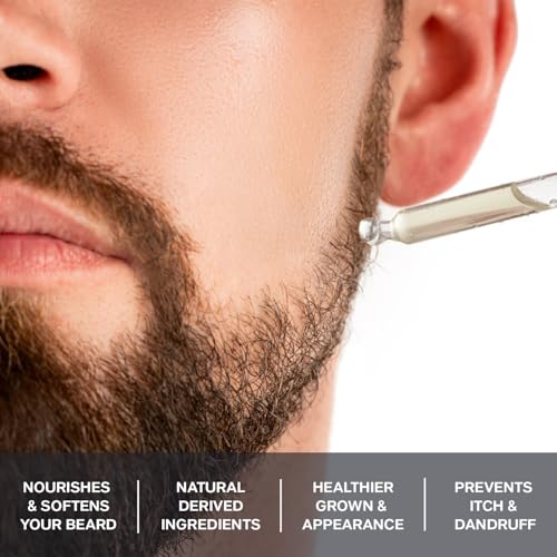 4 Fl Oz Beard Oil for Men- Vanilla & Unscented Natural Beard Wash with Argan and Jojoba Oil, Beard Conditioner for Deeply Moisturizes, Shea Butter Moisture for Men(2 Pack)