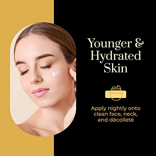 Clear Beauty 24K Gold & Collagen Face Moisturizer - Dermatologist Tested, Anti Aging, Korean Skin Care - Hydrates, Firms, Smooths For Youthful Skin - Vegan, Clean Beauty - Duo Pack