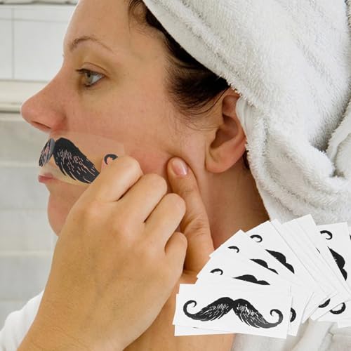 20Pcs Beard Mustache Stickers, Fake Mustaches Stickers, Removable Mustache Hair Stickers