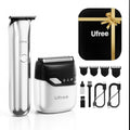 Ufree Beard Trimmer and Foil Shaver Kit, Electric Razors for Men, Precision T Blade Hair Trimmer, Waterproof Travel Shaver, Cordless Clippers Set for Mustache Facial Hair Cutting, Men Grooming Gifts
