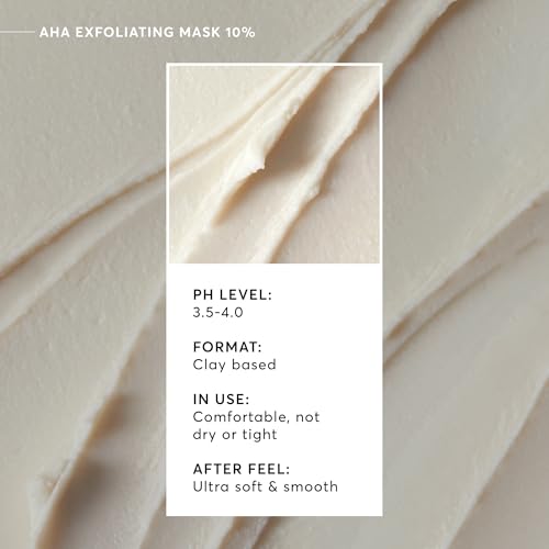 Naturium AHA Exfoliating Mask 10%, Exfoliating Skincare with Glycolic & Lactic Acids, Resurfaces Skin for Radiant Complexion, Vegan & Cruelty-Free, 1.7 oz