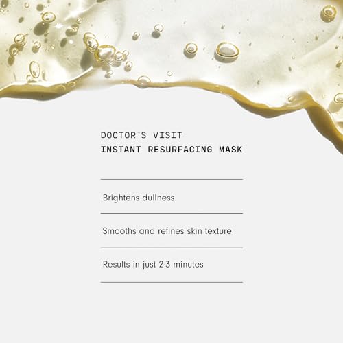 Versed Doctor¡¯s Visit Instant Resurfacing Face Mask - AHA, BHA and Enzyme Exfoliating Mask Helps Reduce Hyperpigmentation - Smooth and Moisturize Skin with Vitamin C - Vegan (1.7 fl oz)