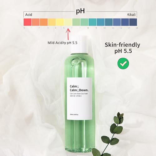 Calm Calm Down CICA Ampoule Toner ? Daily Hydrating & Soothing Toner for Sensitive, Acne-Prone Skin with Centella & Madecassoside | Korean Skincare 8.45 fl.oz