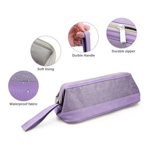 Buwico Airwrap Travel Case for Dyson/Shark Flexstyle, Travel Pouch for Complete Styler and Attachments, Travel Bag for Hair Dryer (Purple)