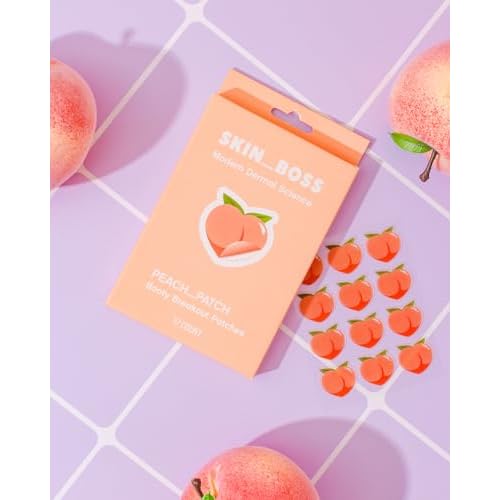 SKINBOSS Hydrocolloid Butt Acne Patches - 20mm Large Pimple Patches for Body and Butt - Acne, Blemish, and Dark Spot with Lactic Acid, Hyaluronic Acid, Arnica, and Calendula - 12 Count