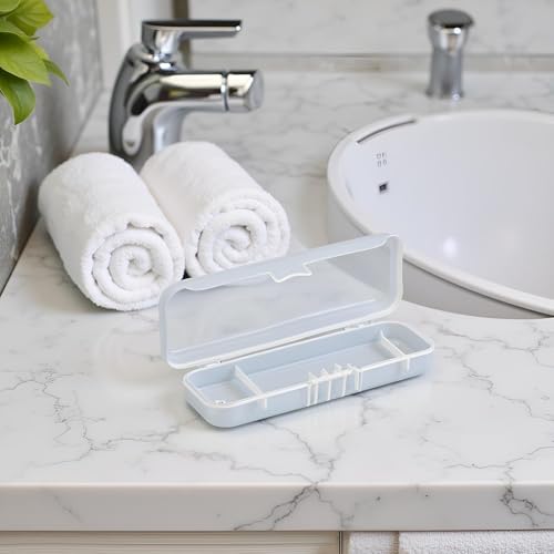 Transparent Shaving Box for Shaver Razor,Razor Protector Plastic Box Cover Container Storage for Manual System, Men Shaving Accessories