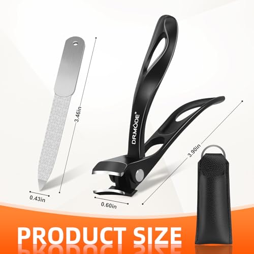Slanted Toenail Clippers for Seniors Thick Toenails, Angled Head Large Toe Nail Clippers