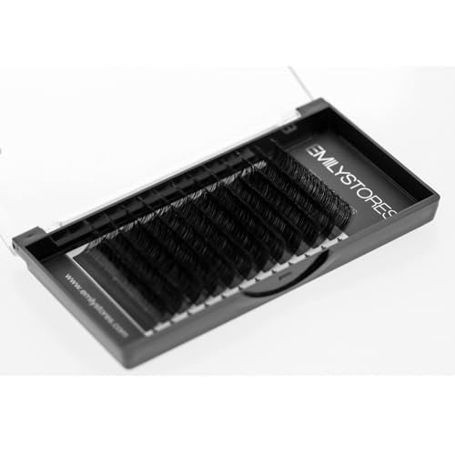 Eyelash Extensions 0.07mm Thickness D Curl Length 12mm Single Size Rapid Volume Eyelash For Lash Extensions, Easy Fan Blooming Flower Lashes, Self Fanning Lashes, (0.07,D,12mm)