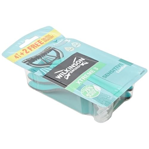 Wilkinson Sword Xtreme 3 Sensitive Disposable Razors, Pack of 6