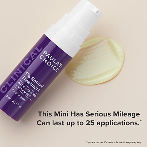 Paula's Choice CLINICAL 1% Retinol Face Treatment with Peptides, Vitamin C & Licorice Extract, Anti-Aging Skin Care Serum, Fine Lines & Wrinkles, Fragrance Free