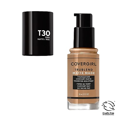 COVERGIRL TruBlend Matte Made Liquid Foundation, Warm Honey (Pack of 2)