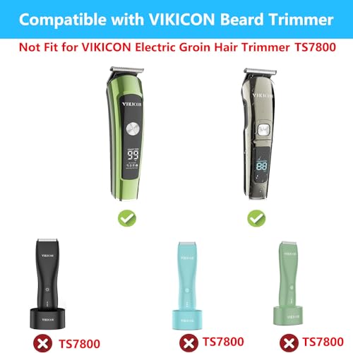 Replacement VIKICON Beard Trimmer Charger USB Charging Cable Compatible with VIKICON Beard Trimmer Charger Cord Power Cord
