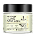 Beef Tallow for Skin, Organic Tallow and Honey Balm, Tallow Face Moisturizer, Grass Fed Whipped Beef Tallow with Honey Beeswax - Deeply Hydrates and Moisturizes Face Body, Unscent, No Greasy