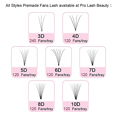 Premade Volume Eyelash Extensions 7D-C-0.07-14 Short Stem Premade Fans Eyelash Extensions 9 to 20 mm Pre made Lash Fans 3D 5D 7D Volume Lash Extensions .07 .10 C D Curl(7D-C-0.07,14mm)