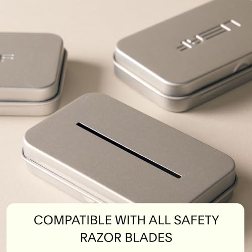 Leaf Shave Blade Recycling Tin - Blade Bank for Safety Razor Blades
