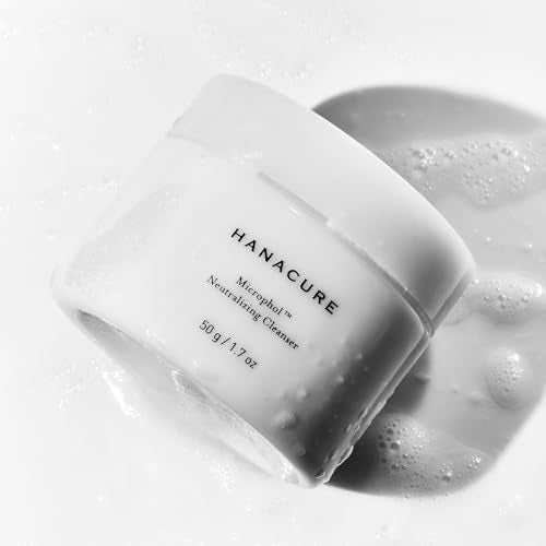 Hanacure¢ç Microphol Neutralizing Cleanser - pH Balanced Face Wash for Sensitive Skin, Exfoliating Face Wash (Pack of 2)