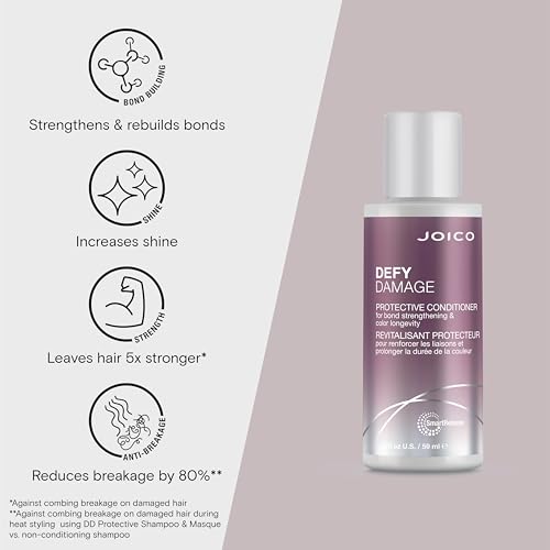 Joico Defy Damage Protective Conditioner | For Color-Treated Hair | Strengthen Bonds & Preserve Hair Color | With Moringa Seed Oil & Arginine