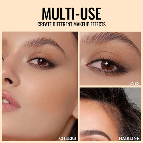 Erinde Cool Toned Contour Palette, Taupe Grey Contour Powder for Fair Pale Light Cool Skin Tones, Lightweight, Ultra-Blendable, Multiuse Goth Contouring Face Sculpting Bronzer Makeup, 01 Gray Brown