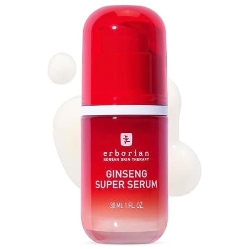 Erborian Ginseng Super Serum, Anti?Aging, Hydrating Peptide Complex, Smooths Texture & Evens Tone For Soft Skin & Natural Glow, Korean Skincare