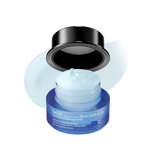 belif Vitamin E Jelly Overnight Mask ? Hydrating & Plumping Face Moisturizer with Red Algae & Jojoba Oil, Deep Repair for Glass Skin, Korean Sleeping Mask for Intense Hydration & Radiance, 2.53 fl oz