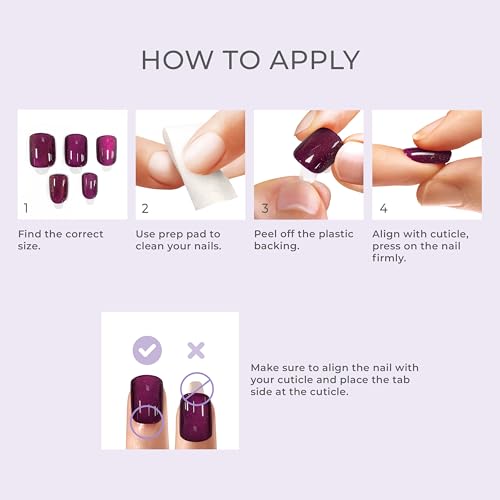 KISS imPRESS No Glue Mani Press On Nails, ColorFX, 'Walk Out', Pink, Short Size, Oval Shape, Includes 30 Nails, Prep Pad, Instructions Sheet, 1 Manicure Stick, 1 Mini File