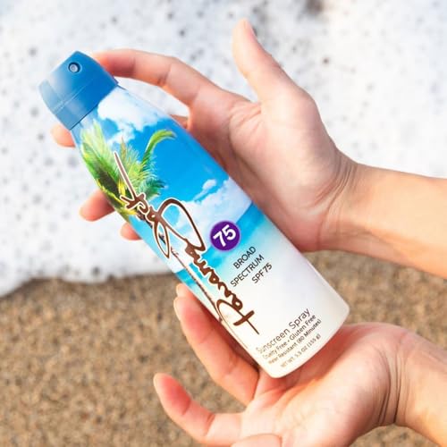 Panama Jack Continuous Spray Sunscreen - SPF 75, Broad Spectrum UVA/UVB Protection, PABA, Paraben, Gluten & Cruelty Free, Water Resistant (80 Minutes), 5.5 OZ