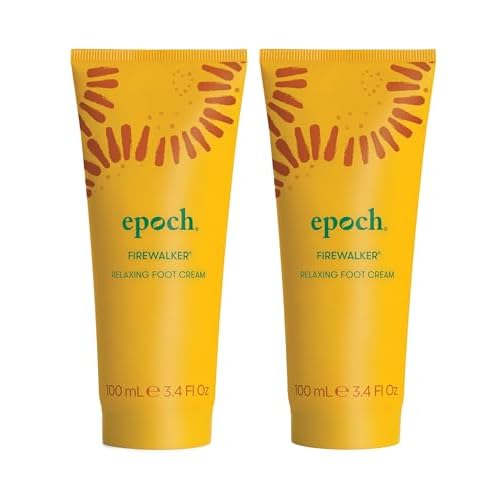 Nu Skin Epoch Fire walker Foot Cream | Infused with Hawaiian Ti Leaf & Babassu Oil | Soothes Tired Feet | Relaxing & Moisturizing Making it Travel Essentials | Foot Care | 100 ml | 2 Pack
