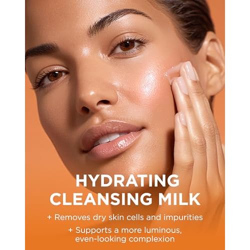 Andalou Naturals Brightening Meyer Lemon + Vitamin C Creamy Cleanser | Gentle Face Wash to Even Tone & Boost Glow | Aloe Vera & Natural Ingredients-| For Dull Skin-| 6 oz,(Pack of 2)
