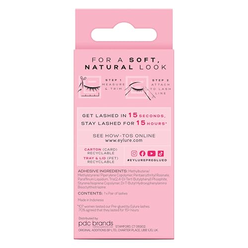 QUEWEL Magnetic Eyelashes 2 Pair Reusable Magnetic Eyelashes with Applicator No Glue Needed Eyelashes Cat Eye Natural Look Lash Clusters Kit Easy to Wear and Remove(A08)