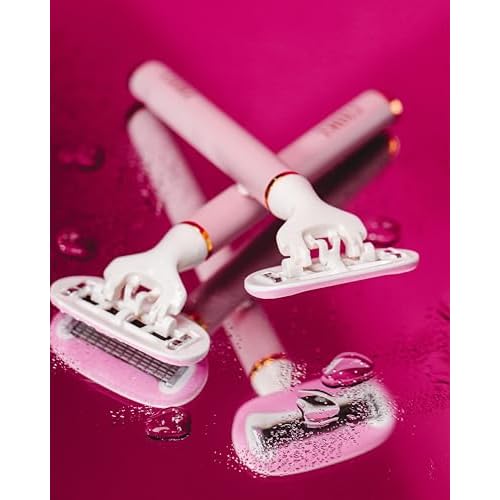 Truly Life Shaver Razor | Best Razor for Sensitive Skin | 5 Blades with Aloe & Shea Butter Infused Gel Bars | Pivoting Head & Flex-Grip Handle for Smooth, Irritation-Free Shave