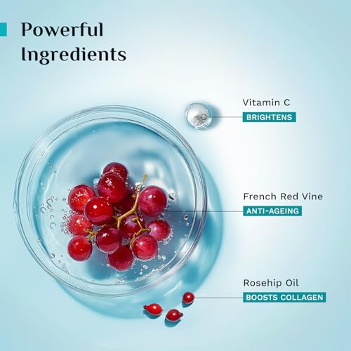 Pilgrim Red Vine Vitamin C Face Cream SPF 30 | with Rosehip Oil (PA+++) | Fights Wrinkle | Provides Long Lasting Sun Protection | 1.76 Oz (50gm)