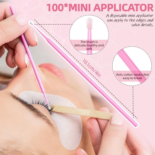 DIY Lash Extension Kit 340Pcs 9-18mm 30+40D Curl Lash with Lash Bond and Seal,Quick Glue Remover Lash Shampoo Cleansing Brush Headband Wristband Tweezers Eyelash Brush Mini Applicator