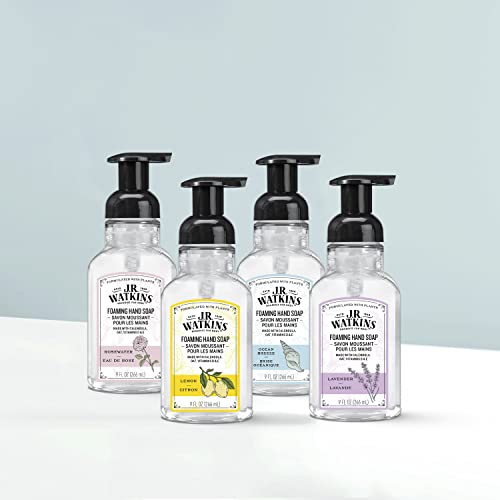J R Watkins Foaming Hand Soap, Lavender, 9 fl oz (266 ml) (Pack of 2)