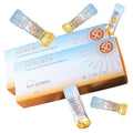 60PCS Mini Sunscreen SPF50+ PA+++ - Travel Size Sunscreen Bulk for Face & Body, Lightweight & Non-Greasy, Water-Resistant, Perfect for Summer Party & Thank You Gifts