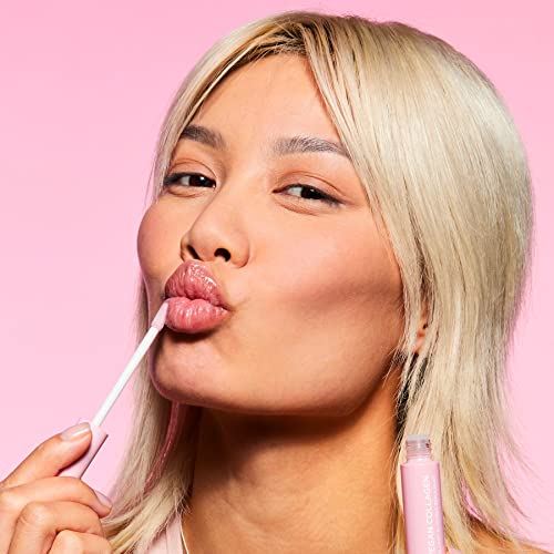 Pacifica Vegan Collagen Lip Plumping Gloss ? Hydrating Lip Plumper with Peptides, Coconut & Vitamin E, High Shine Non-Sticky, Clean Vegan, 0.22 fl oz