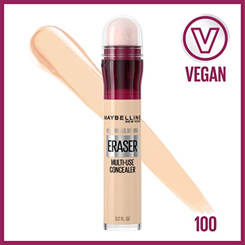Maybelline Instant Age Rewind Eraser Dark Circles Treatment Multi-Use Concealer, 100, 1 Count (Packaging May Vary) & Instant Age Rewind Eraser Dark Circles Treatment Multi-Use Concealer, 110, 1 Count