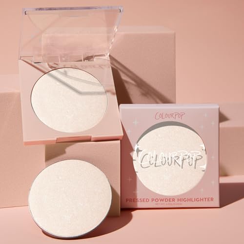 ColourPop Pressed Powder Highlighter - Highlighter Makeup with a Silky, Buildable & Blendable Glow - Long-Lasting, Superfine Formula for a Luminous Finish - Cold One (0.21 oz)