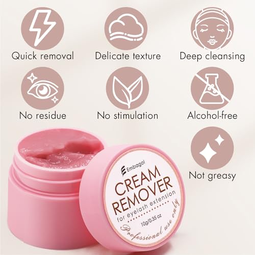 Lash Remover for Lash Extensions 10g No Burn Cream Remover Professional Eyelash Extensions Lash Tech Salon Supplies