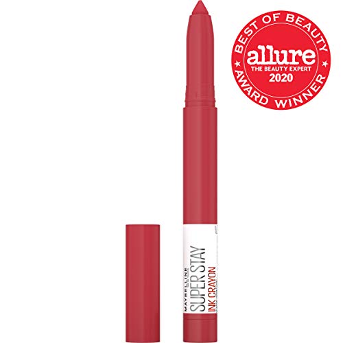 Maybelline New York Maybelline Super Stay Ink Crayon Matte Longwear Lipstick Makeup, Work for It, 0.04 Ounce ., 140 Work For It, 0.04 ounces (Pack of 2)