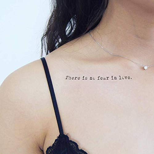 Everjoy 60+ Designs Inspirational Christian Quotes Bible Verses Scriptures Temporary Tattoos